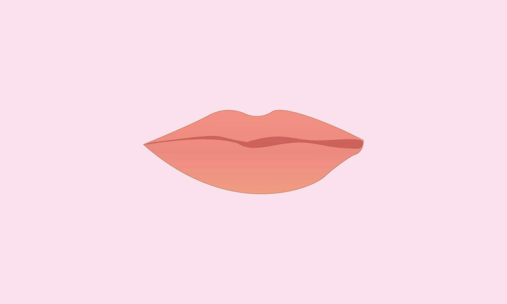 illustration of a sensually appealing pinkish lips vector