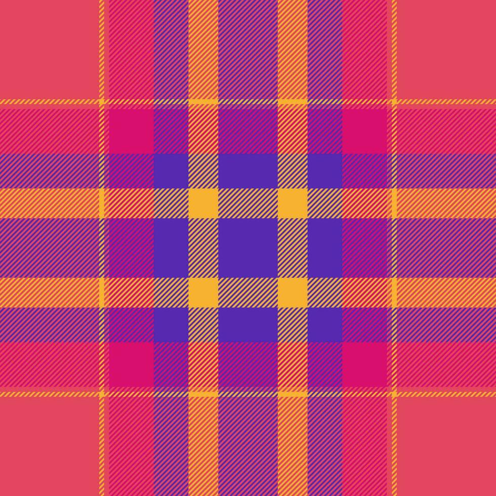 Fabric textile tartan of check background seamless with a vector pattern plaid texture.