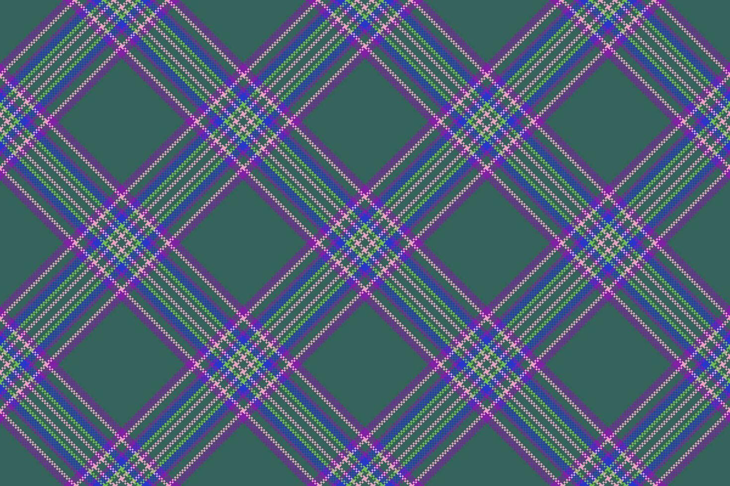 Seamless pattern vector of background texture fabric with a plaid tartan check textile.