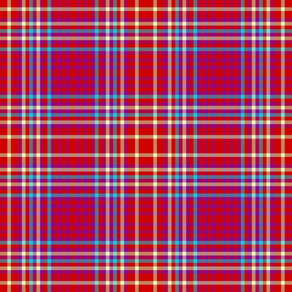 Seamless vector pattern of check background tartan with a textile fabric plaid texture.