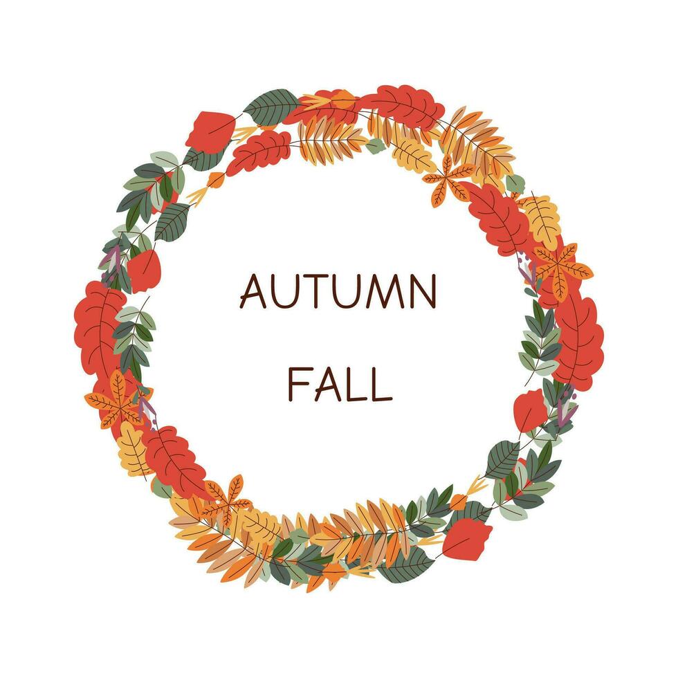 Leaves. Hello autumn. Autumn season element, icon. vector