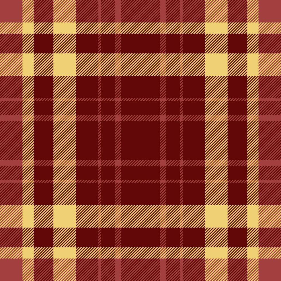 Texture pattern background of seamless fabric vector with a tartan check plaid textile.
