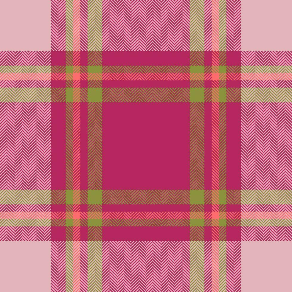 Plaid check pattern. Seamless fabric texture. Tartan textile print. vector