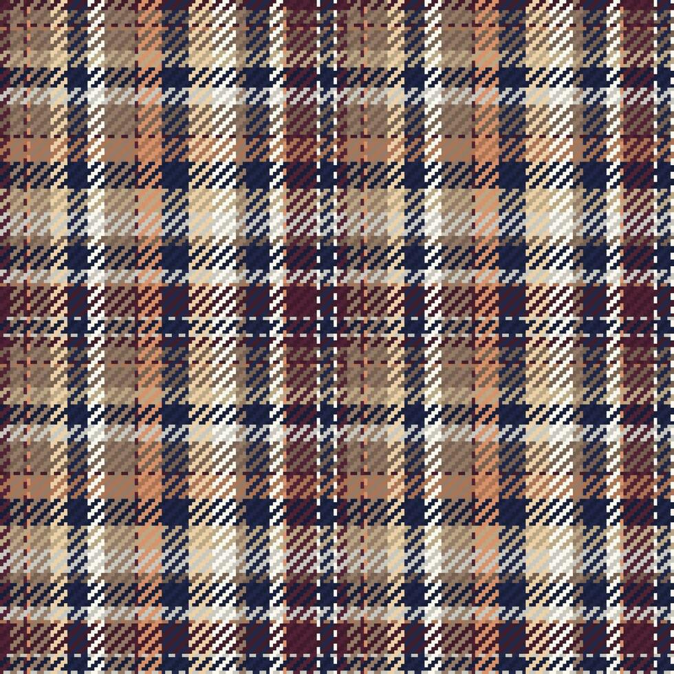 Seamless pattern of scottish tartan plaid. Repeatable background with check fabric texture. Vector backdrop striped textile print.