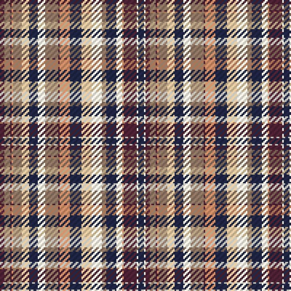 Seamless pattern of scottish tartan plaid. Repeatable background with check fabric texture. Vector backdrop striped textile print.