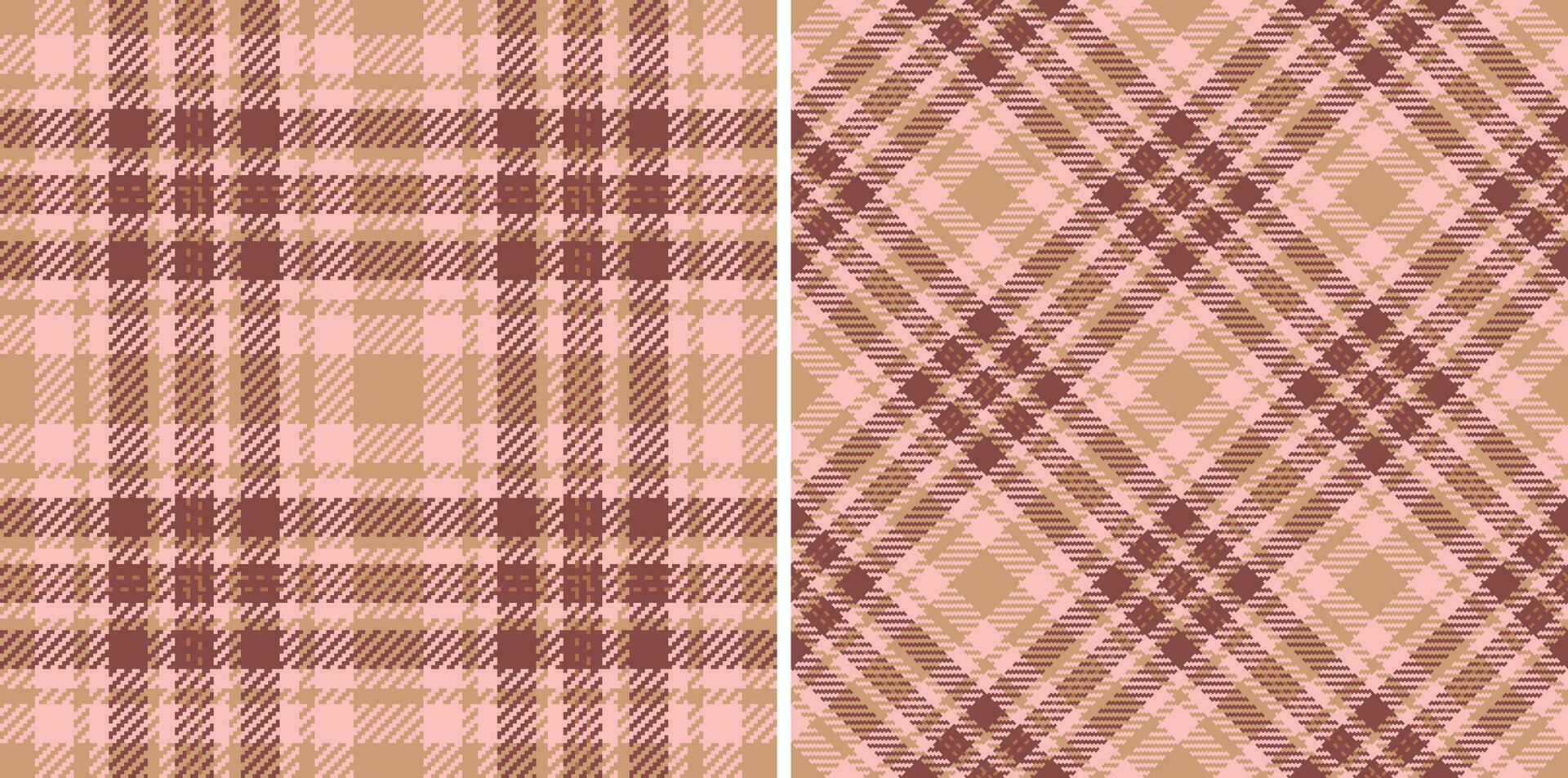 Background textile fabric of vector check texture with a tartan pattern seamless plaid.