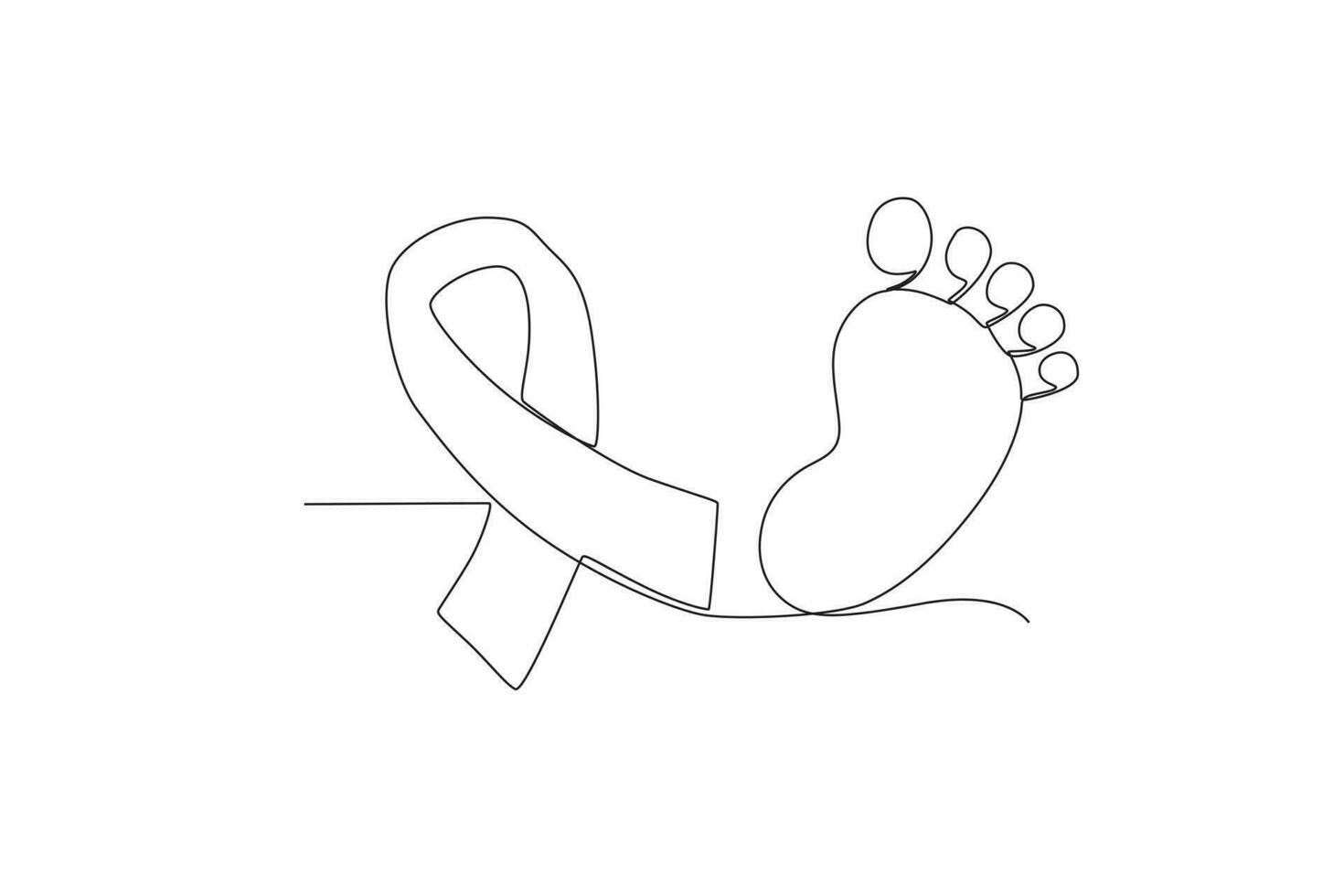 A miscarriage awareness band vector