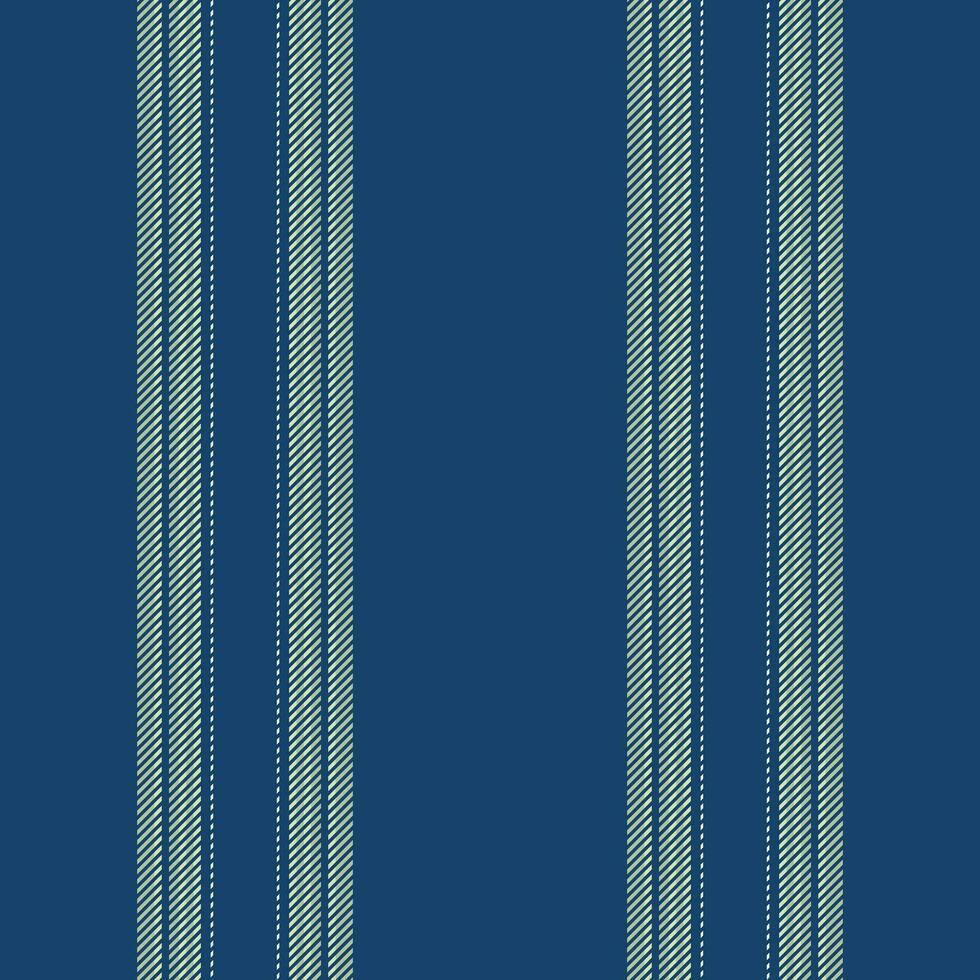 Vertical lines stripe pattern in blue. Vector stripes background fabric texture. Geometric striped line seamless abstract design.