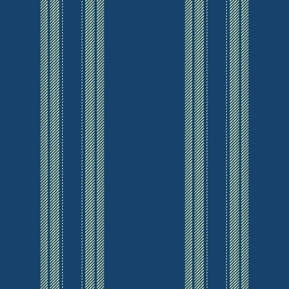 Vertical lines stripe pattern in blue. Vector stripes background fabric texture. Geometric striped line seamless abstract design.