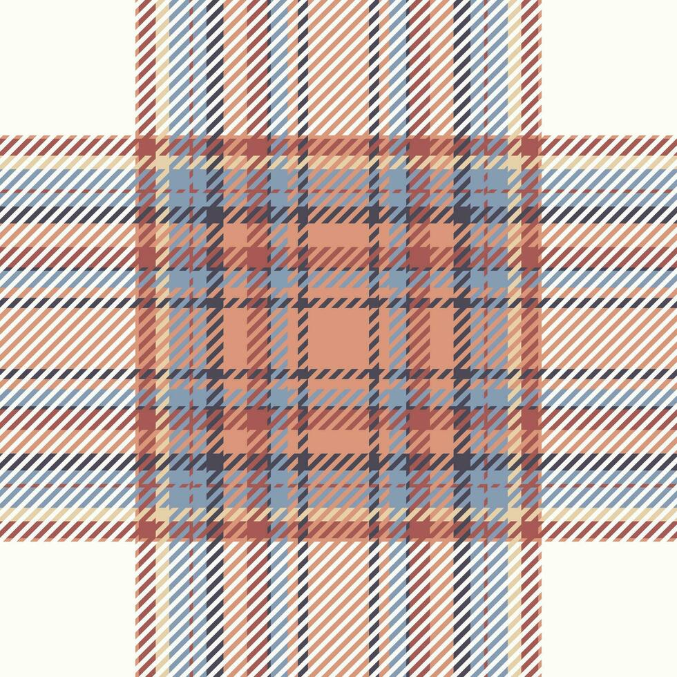 Plaid check pattern. Seamless fabric texture. Tartan textile print. vector