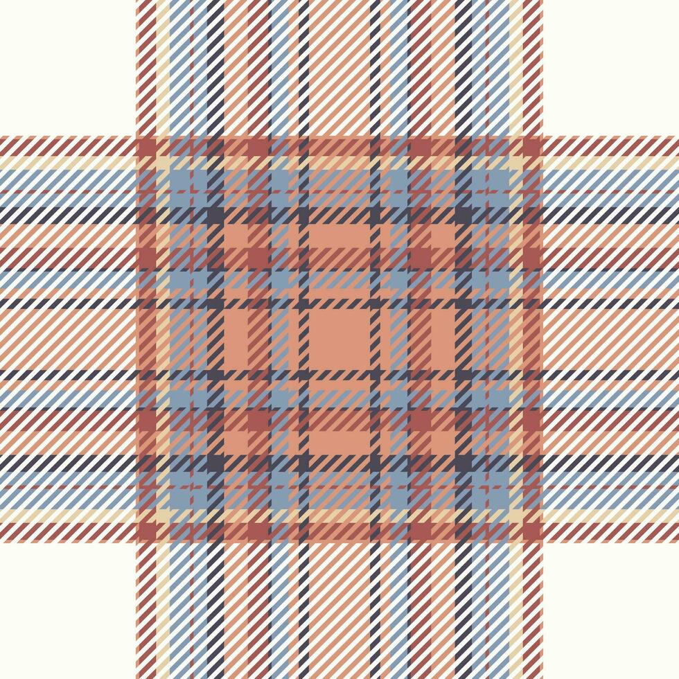 Plaid check pattern. Seamless fabric texture. Tartan textile print. vector