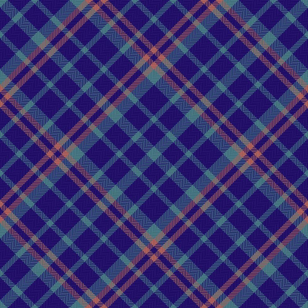 Seamless vector textile of check plaid pattern with a tartan background fabric texture.