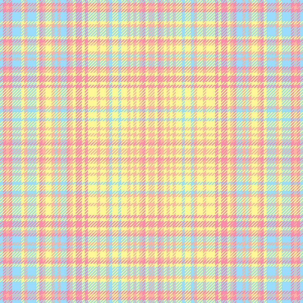 Pattern seamless texture of plaid background vector with a fabric check tartan textile.