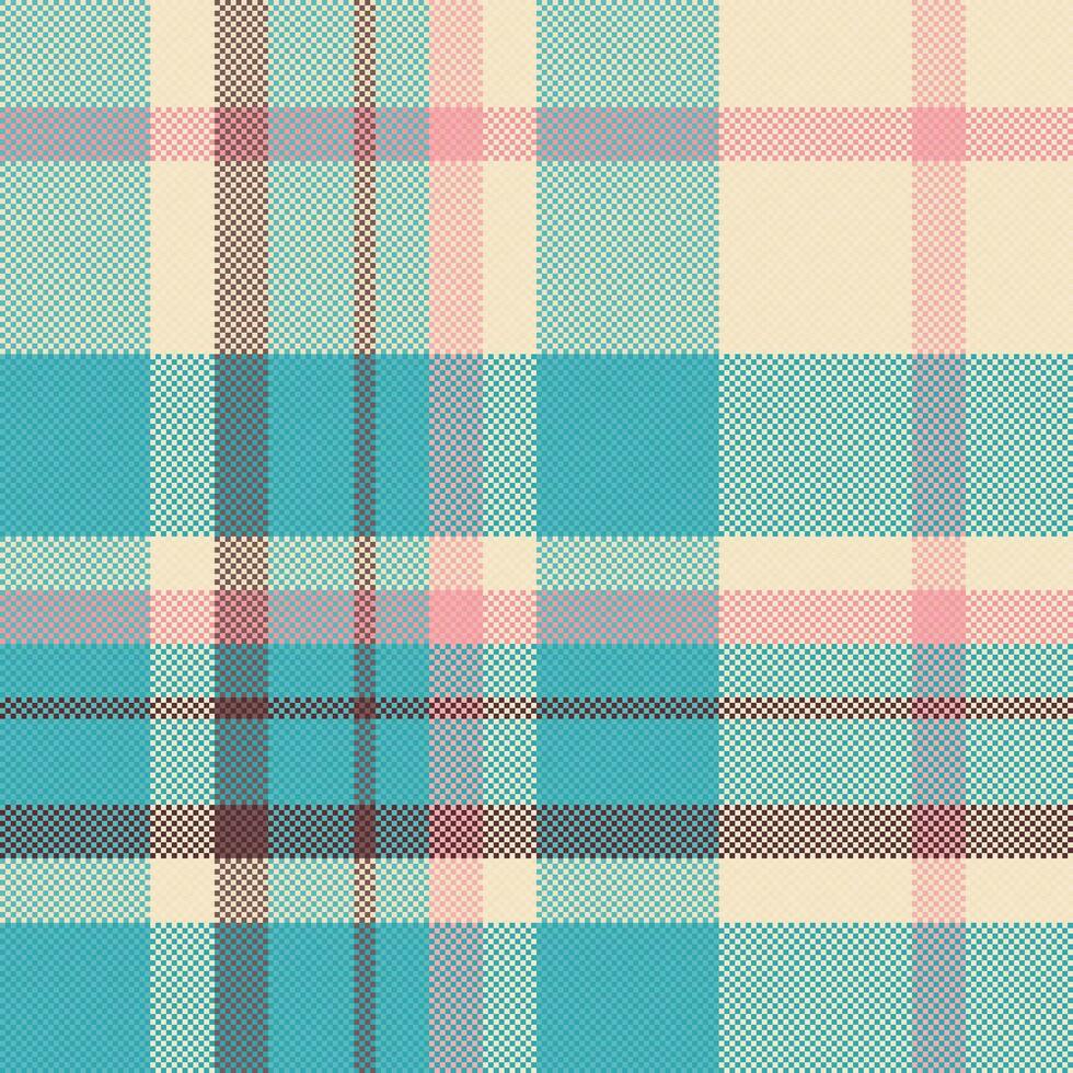 Textile tartan plaid of check fabric seamless with a background pattern texture vector. vector