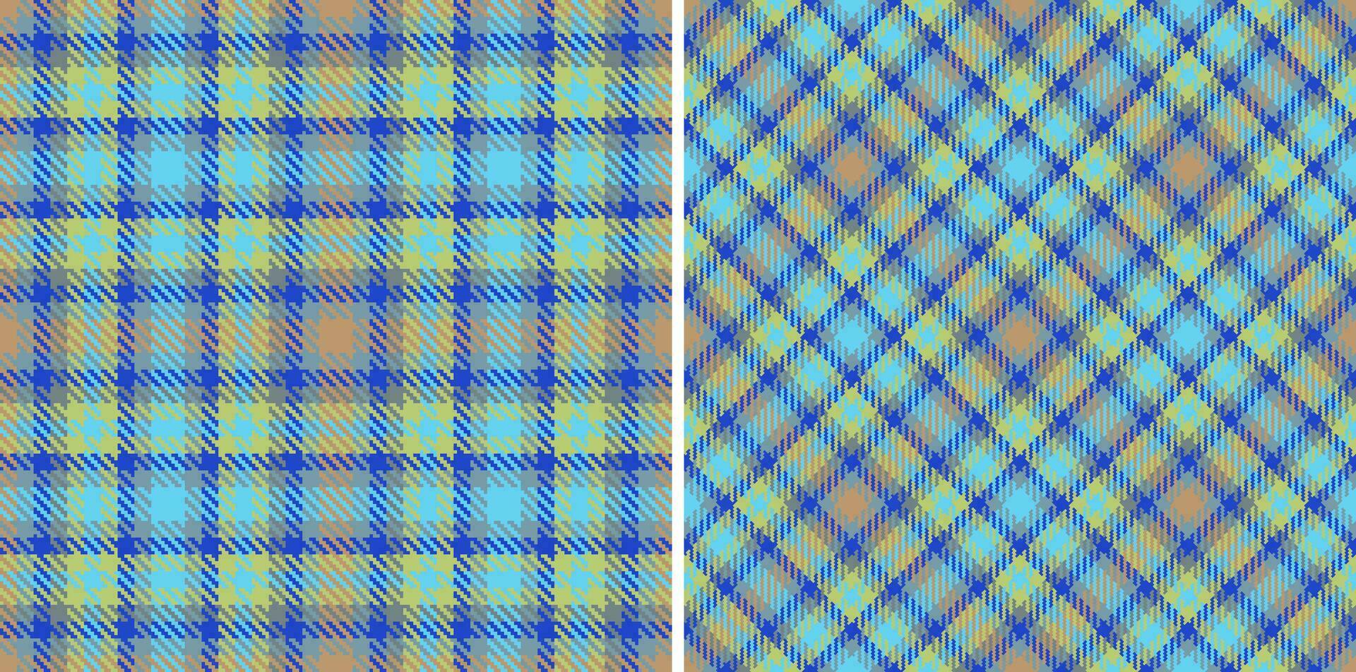 Tartan plaid pattern of seamless texture fabric with a textile background vector check.