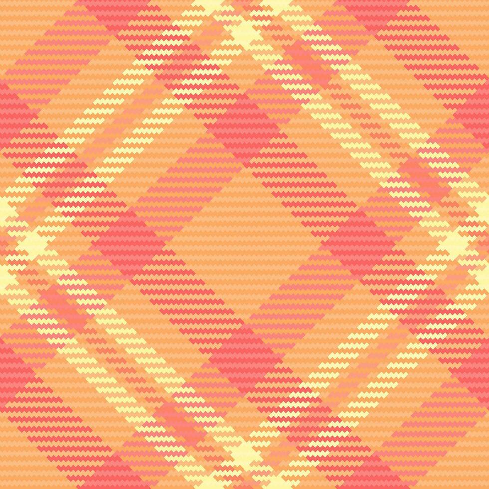 Plaid fabric texture of tartan seamless textile with a pattern vector check background.