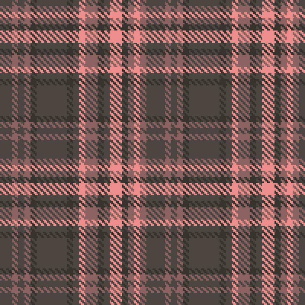 Vector seamless check of pattern fabric texture with a tartan textile plaid background.