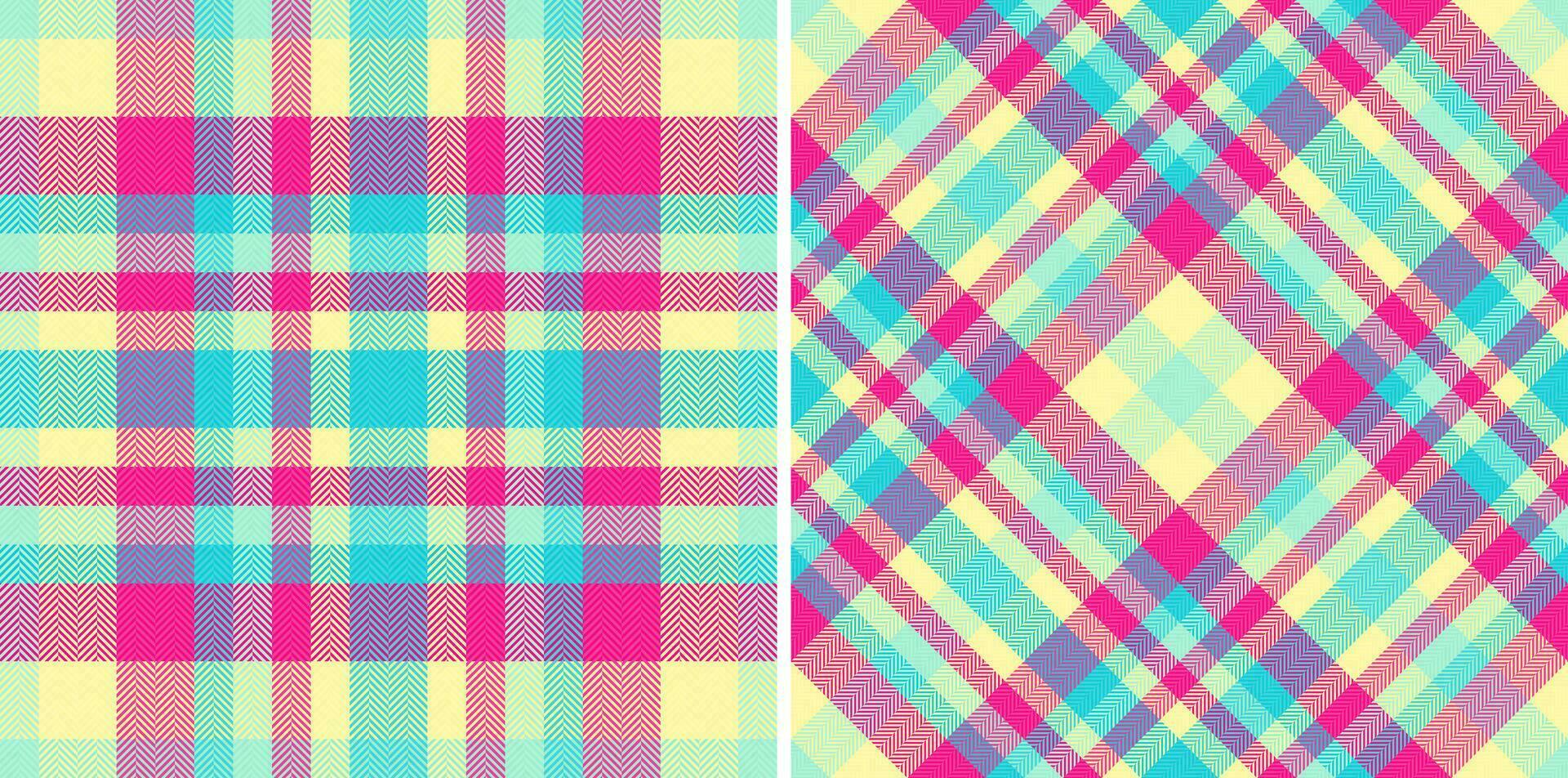 Textile seamless fabric of vector pattern tartan with a texture background plaid check.