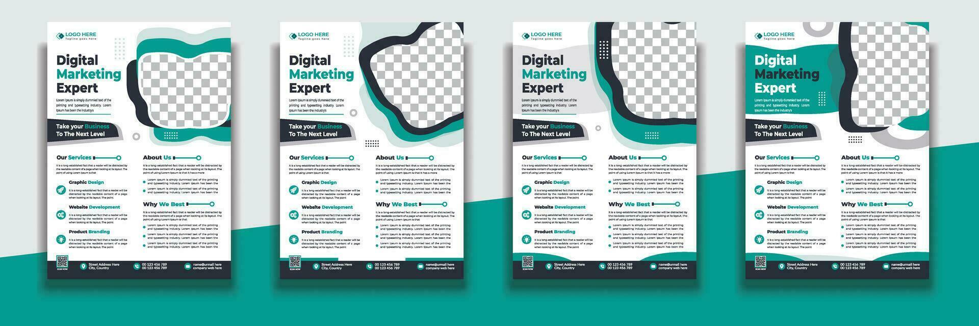Corporate Business Flyer Design Template, Flyer Design Layout Template in A4, Vector Flyer Design Template, flyer design template vector design.