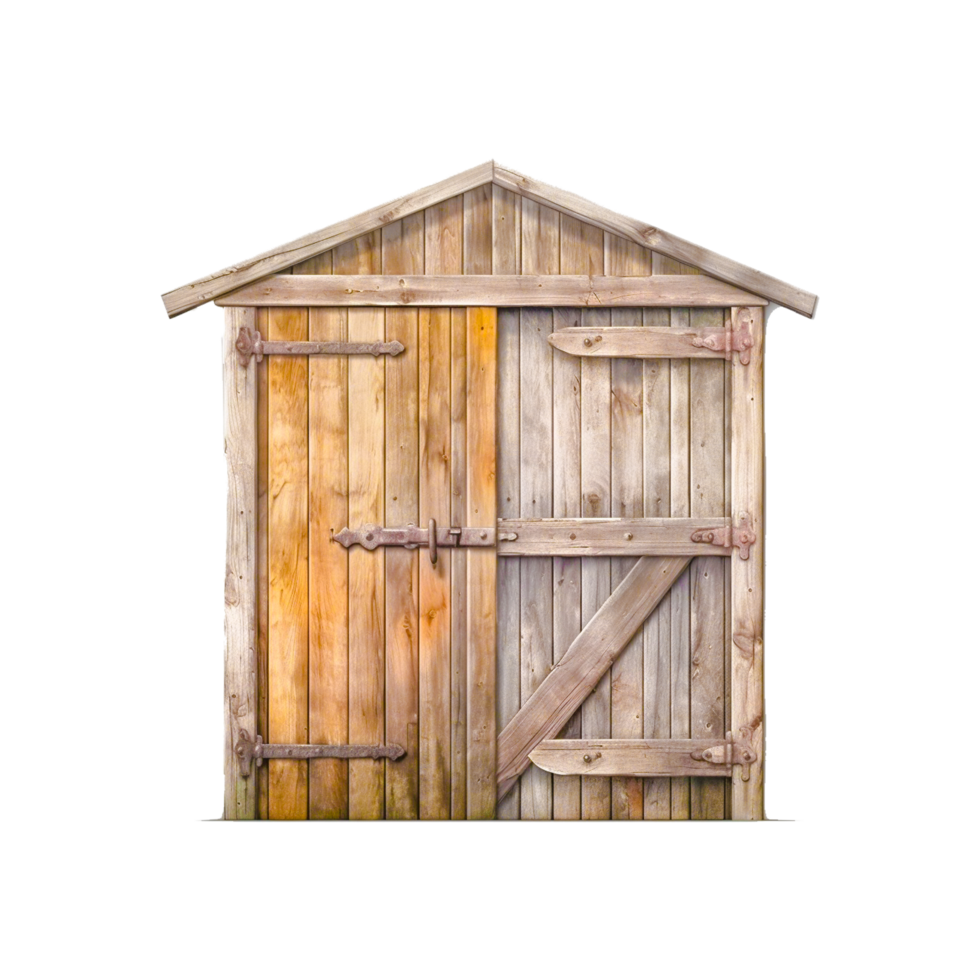 old wooden door ai generative png