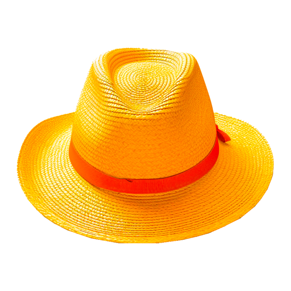 dorado fedora transparente ai generativo png