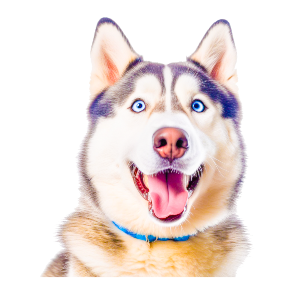 cute dog husky ai generative png