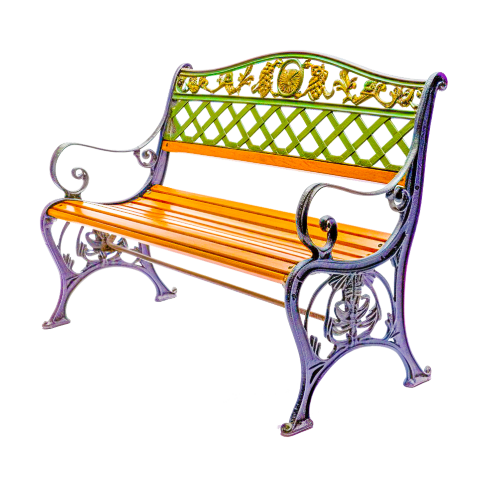 banc parc meubles bois ai génératif png