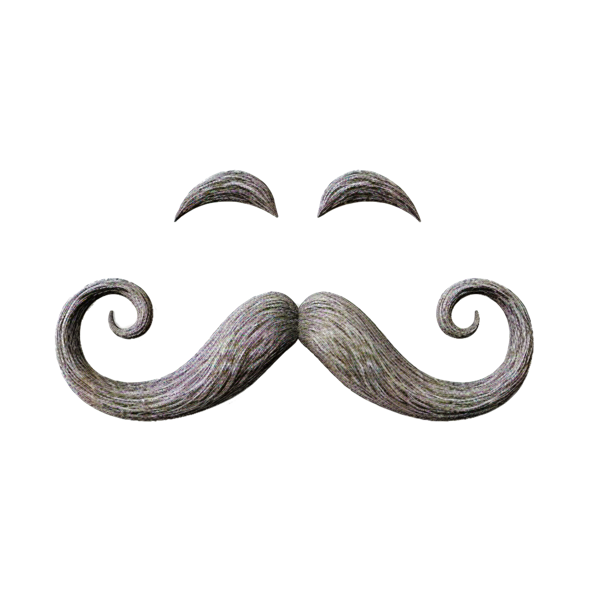 Mustache Realistic 3d Transparent ai generative 26755407 PNG