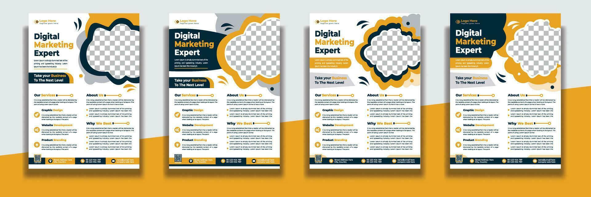 Corporate Business Flyer Design Template, Flyer Design Layout Template in A4, Vector Flyer Design Template, flyer design template vector design.
