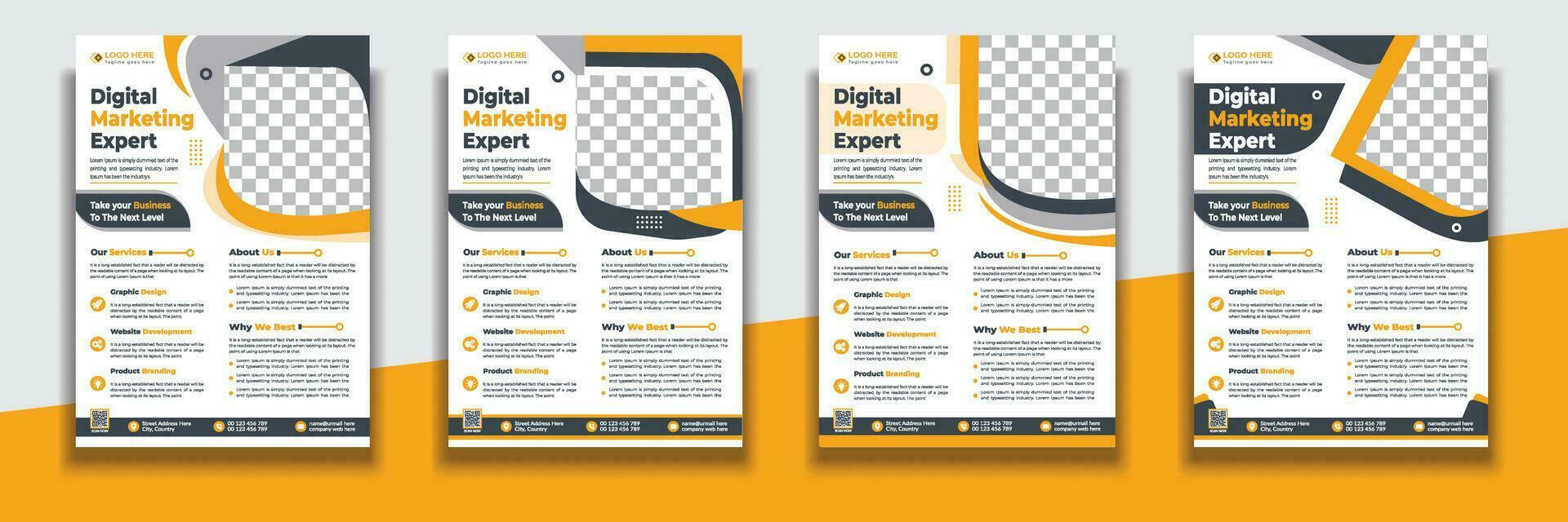 Corporate Business Flyer Design Template, Flyer Design Layout Template in A4, Vector Flyer Design Template, flyer design template vector design.