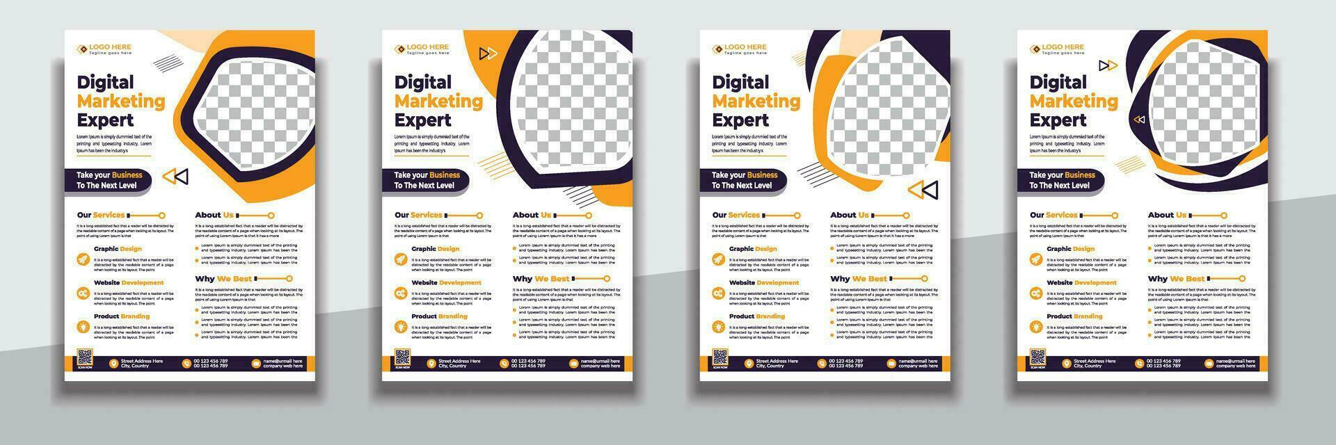 Corporate Business Flyer Design Template, Flyer Design Layout Template in A4, Vector Flyer Design Template, flyer design template vector design.