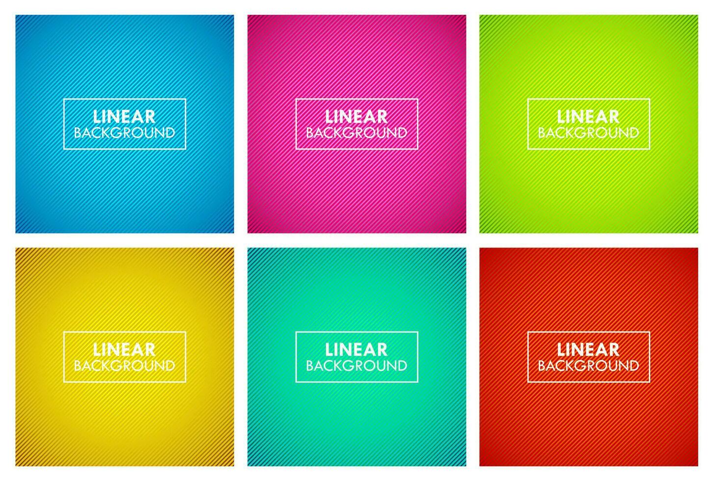 Colorful Diagonal Lines Abstract Background Vector Illustration Set