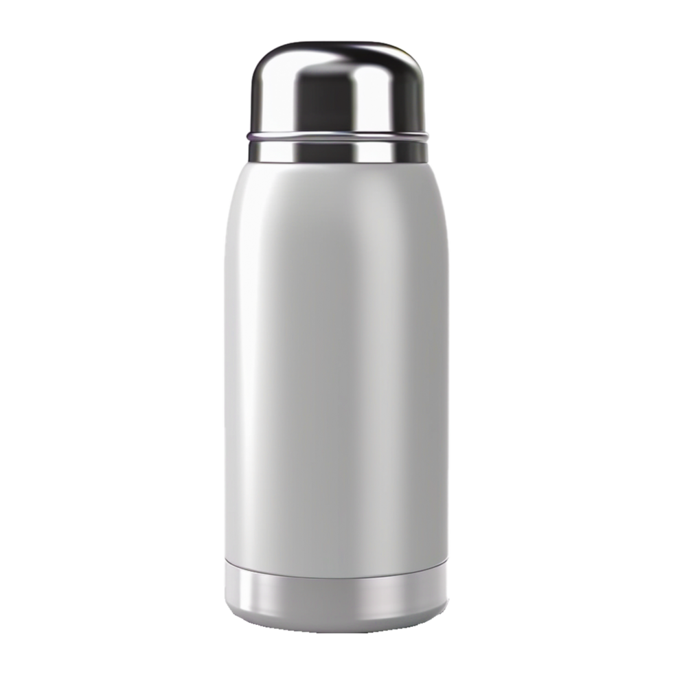 metal vacuum flask ai generative png