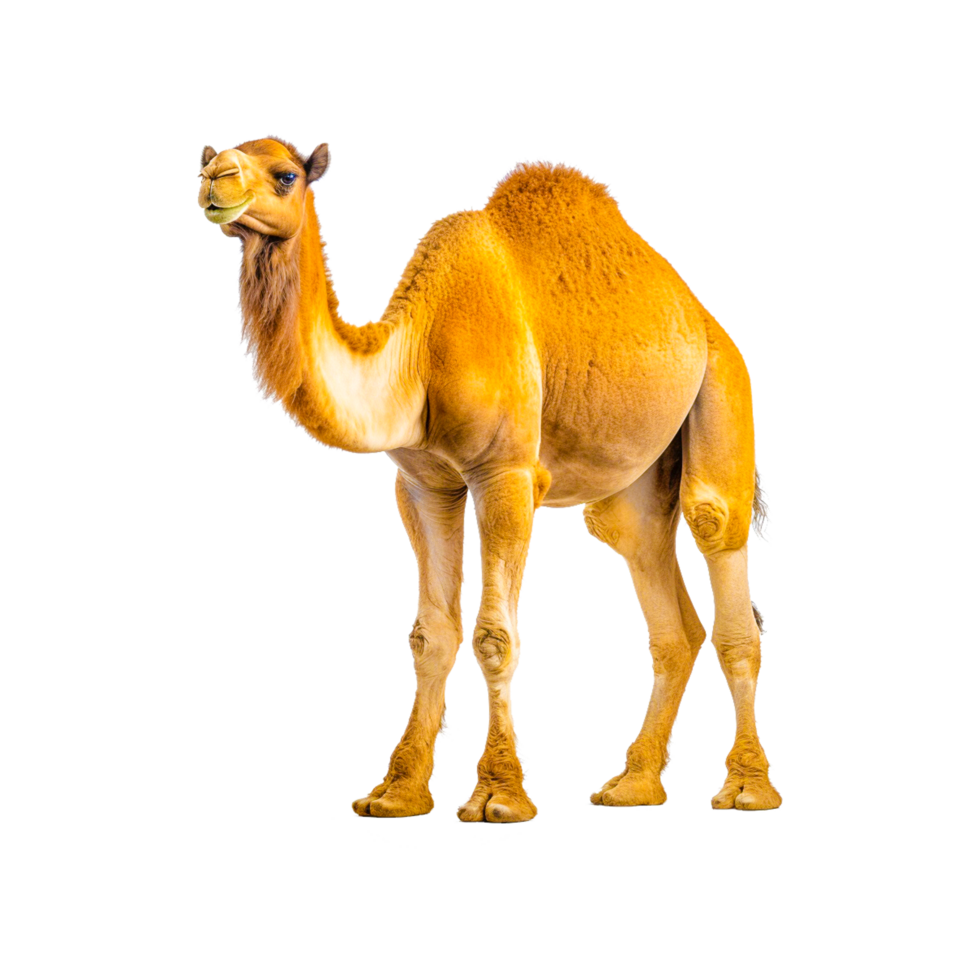 Brown camel Dromedary ai generative png