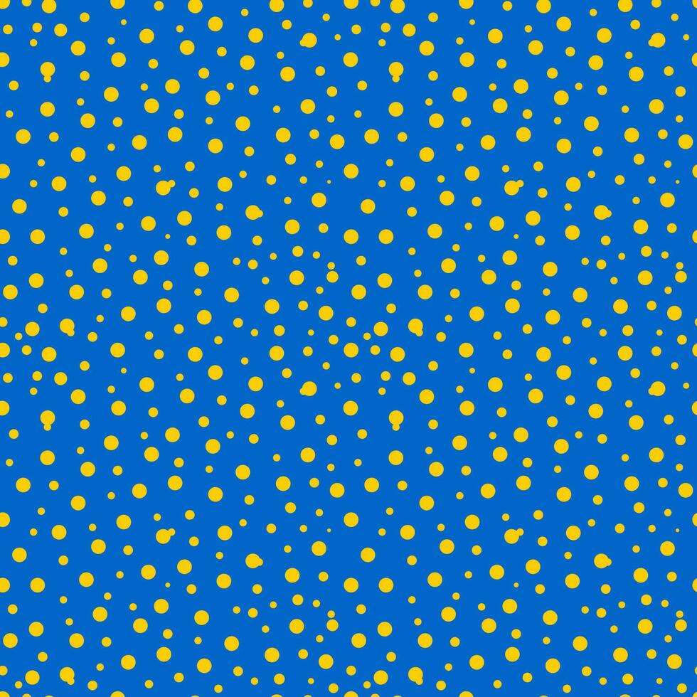 polca punto tela. infinito número de puntos sin costura modelo con azul y amarillo color para textil, decorativo papel. vector. vector