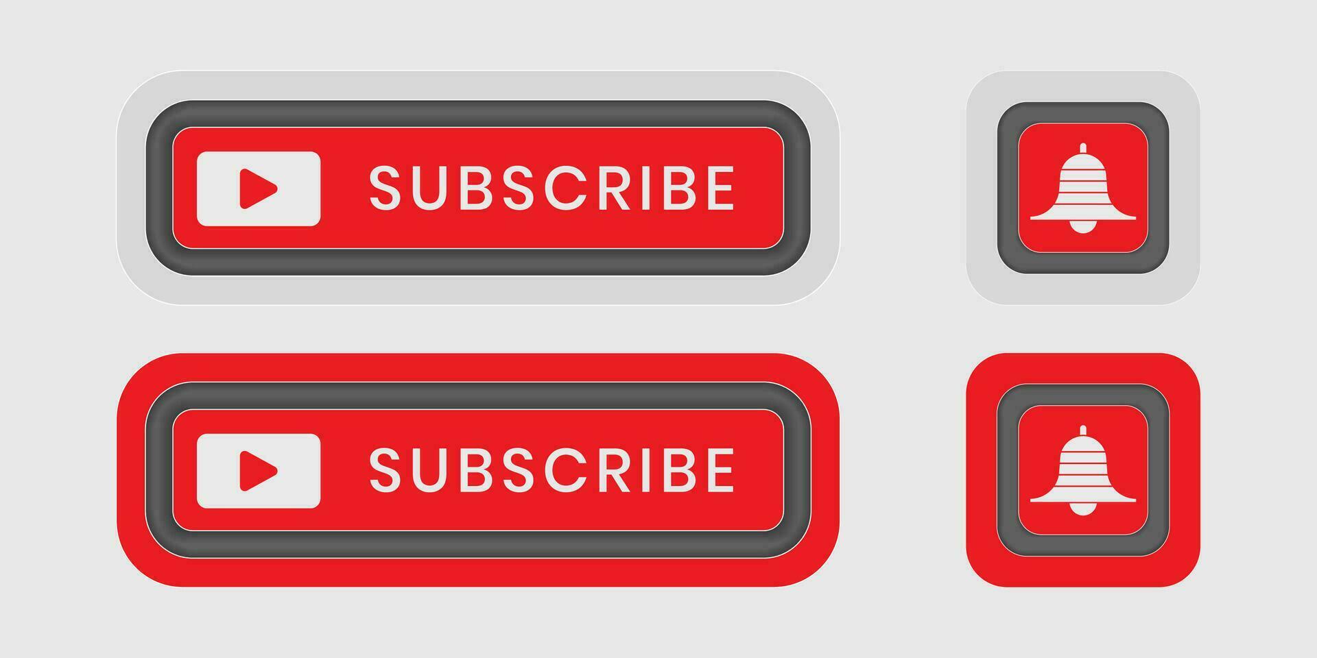 Subscribe button icon vector