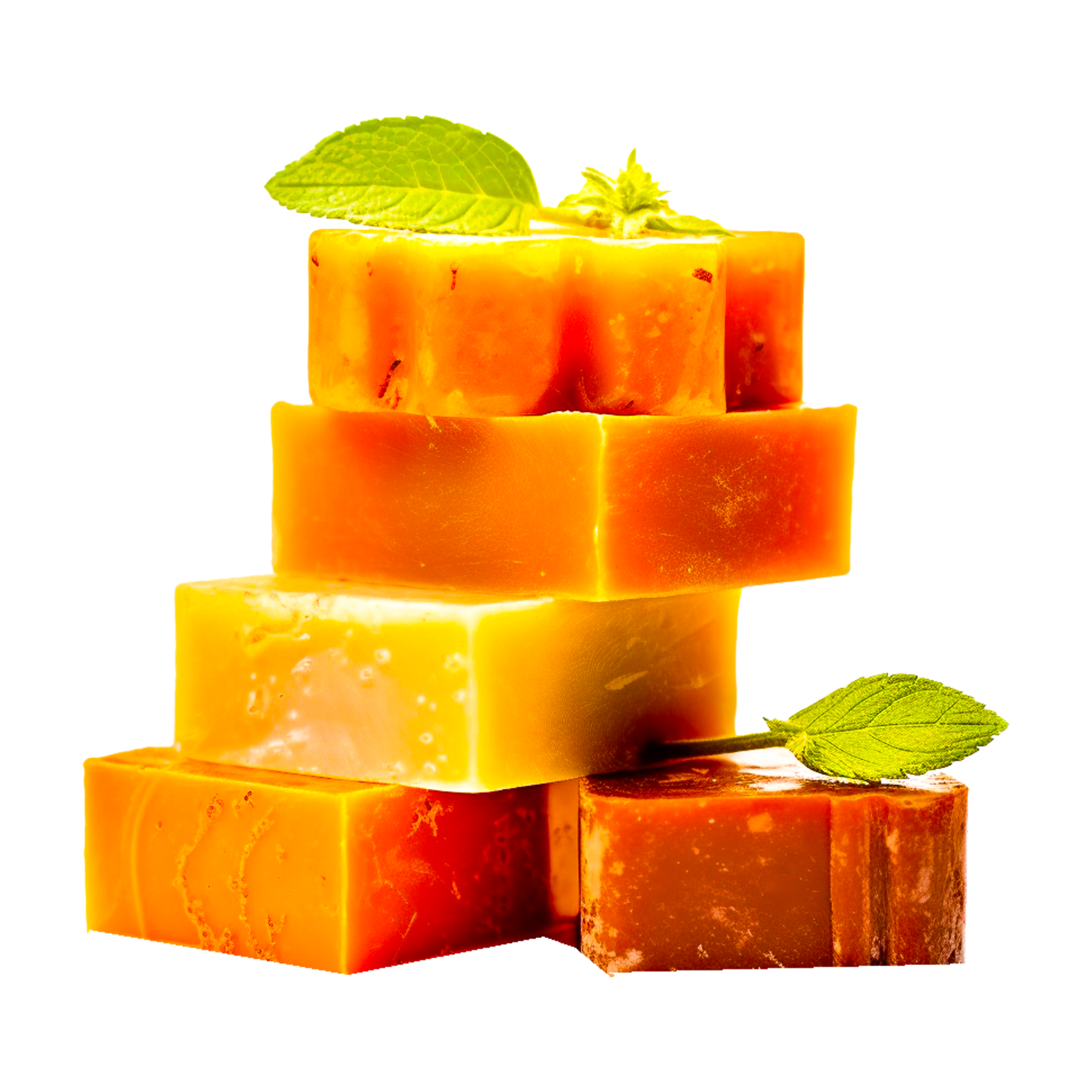 five bars of glycerin soap ai generative 26756033 PNG