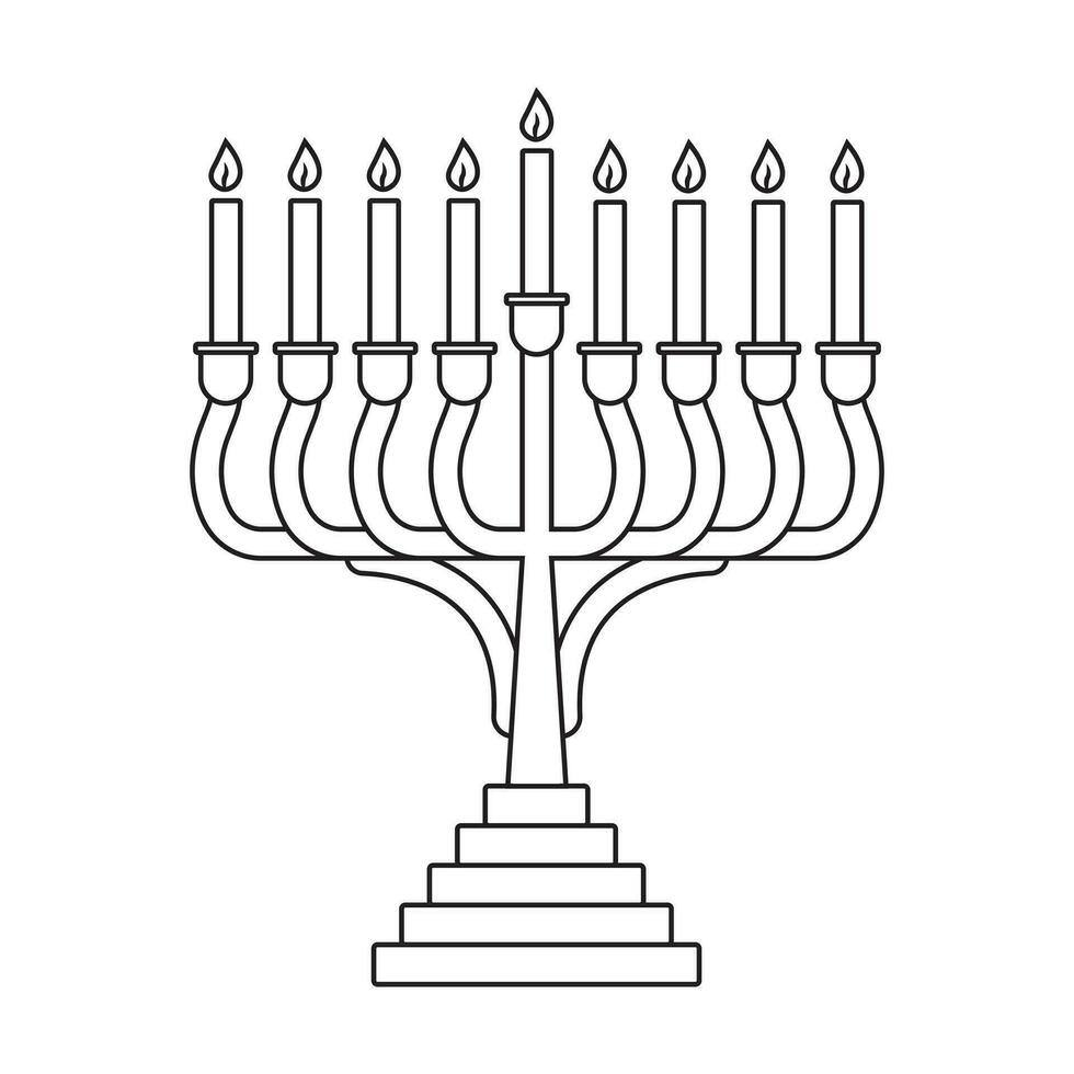 candle holder icon with burning candle for app or website vector