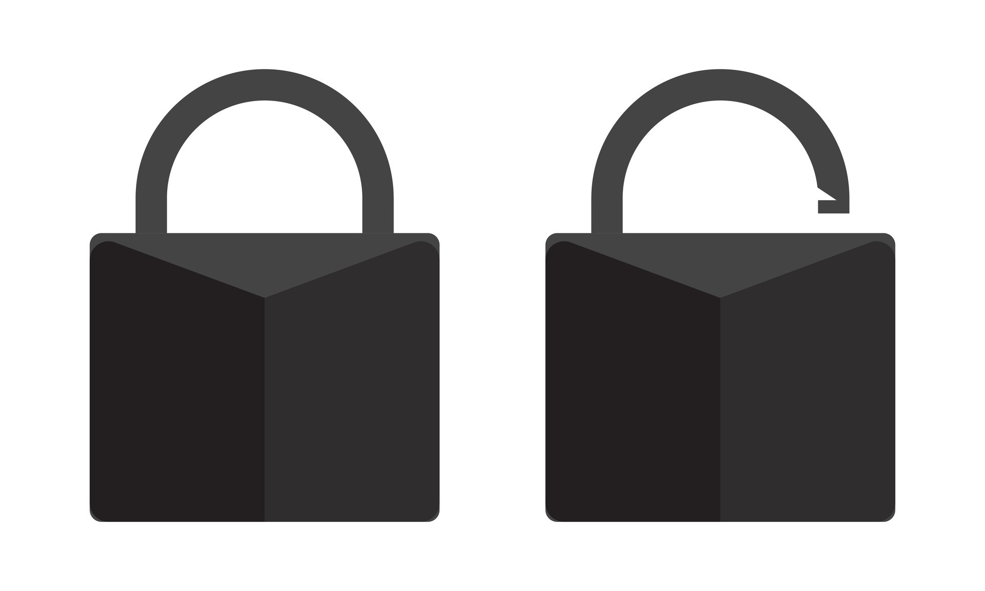 Unlock key and Lock closed. Padlock symbol for app or website 26756119