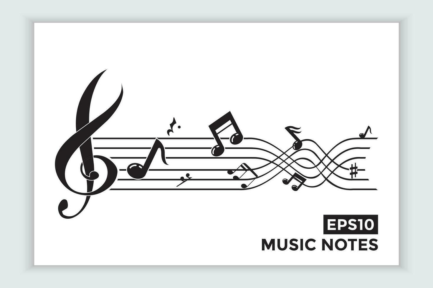 música escala o música Nota firmar o símbolo. musical escala íconos elemento vector para bandera material, antecedentes.