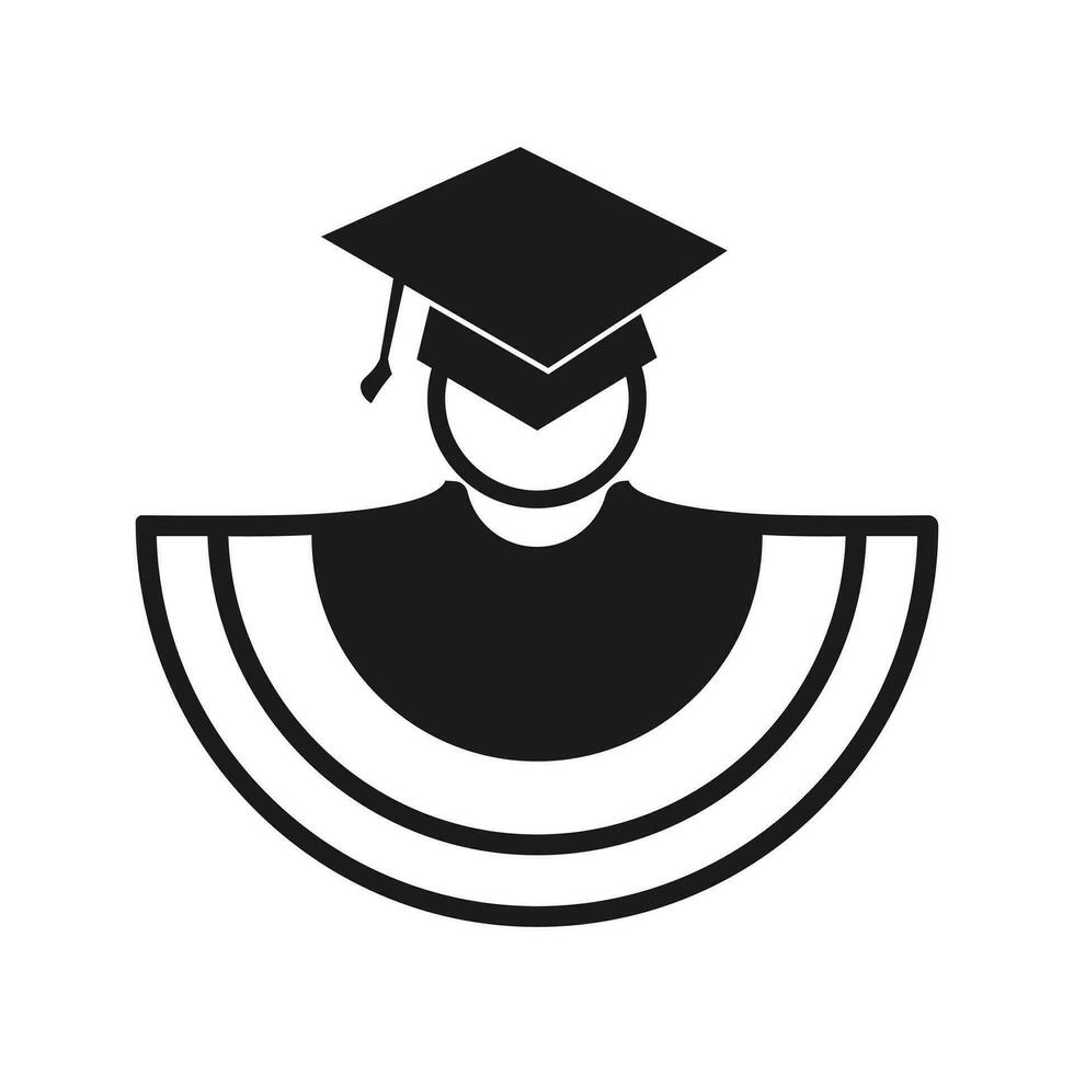 graduación educación íconos para aplicaciones y sitios web vector