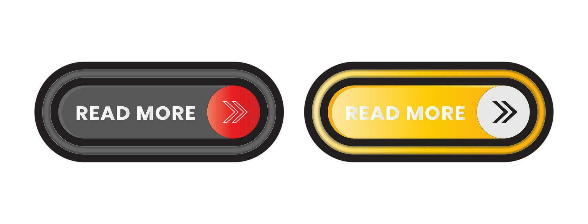 Modern Read More button icon vector