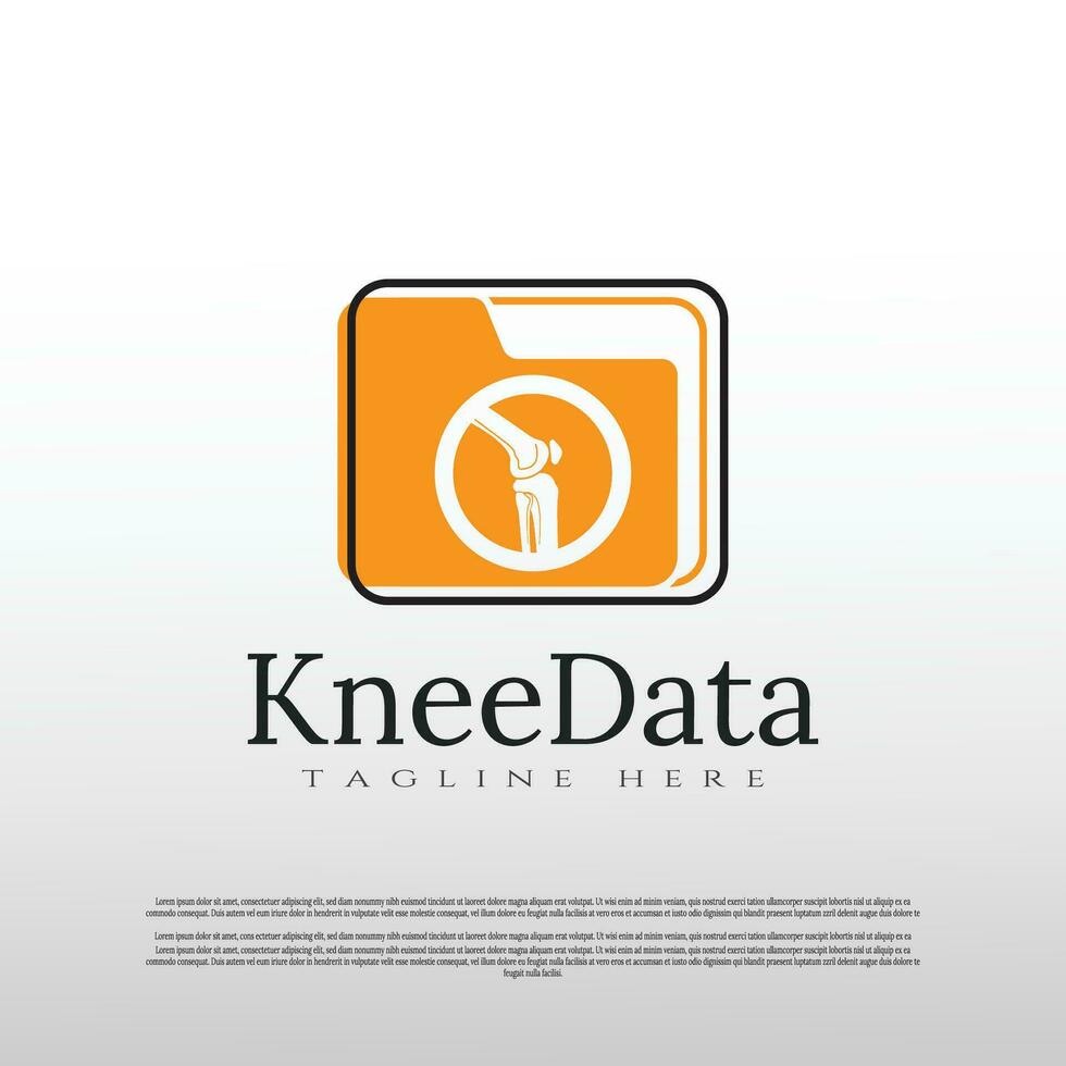 knee bone logo. with colorful concept. healthcare and medical symbol. illustration element vector