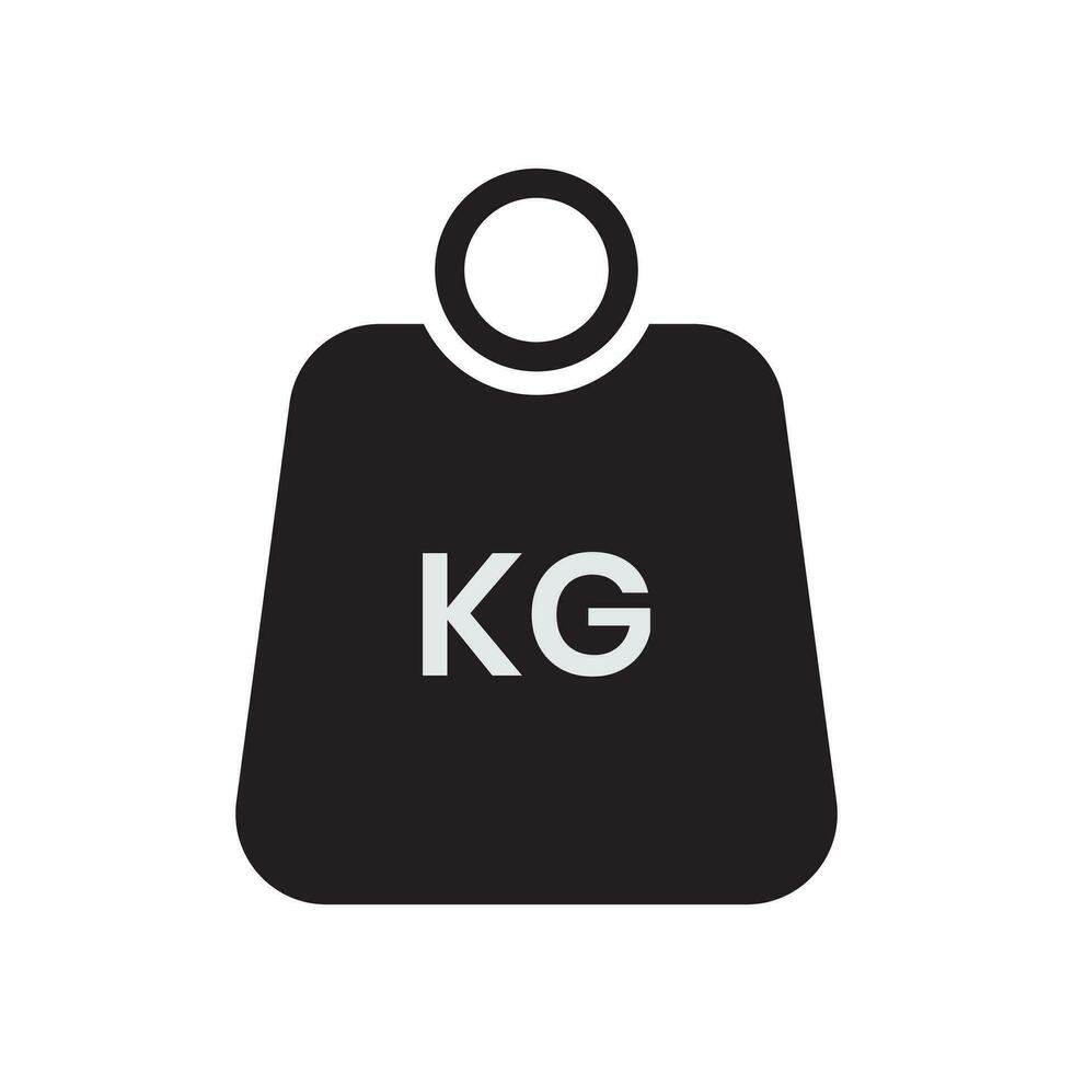 Weight kg icon can be used for applications or websites vector