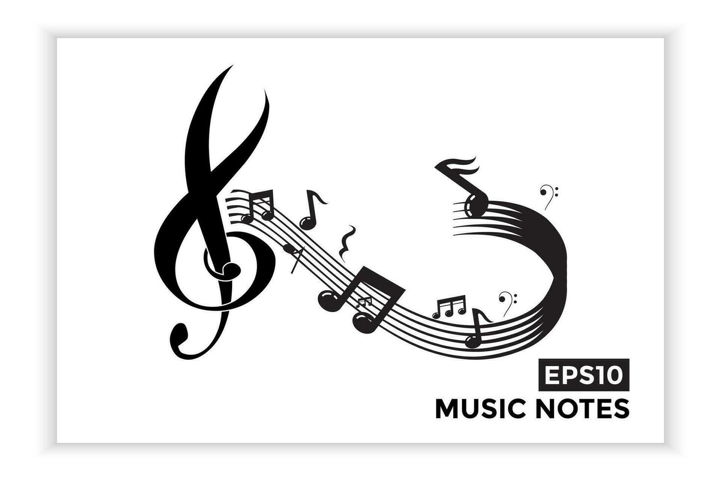 música escala o música Nota firmar o símbolo. musical escala íconos elemento vector para bandera material, antecedentes.