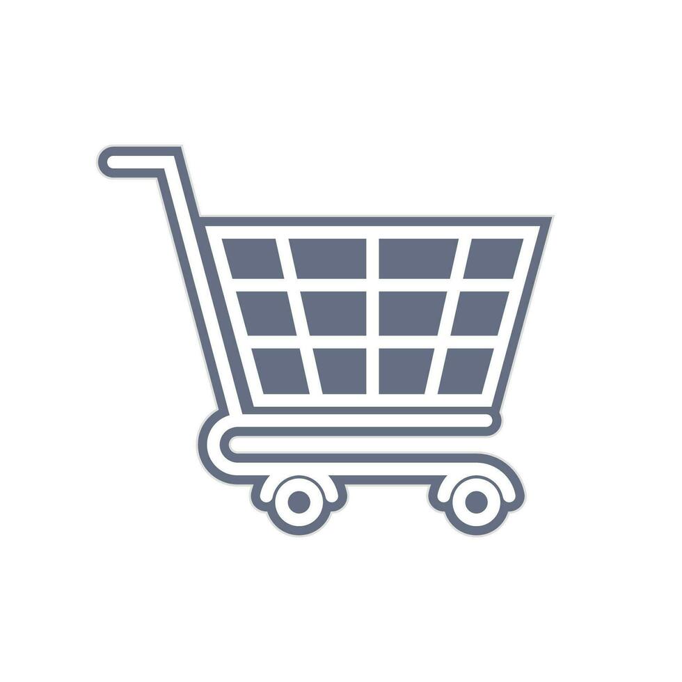 icono de carrito de compras vector