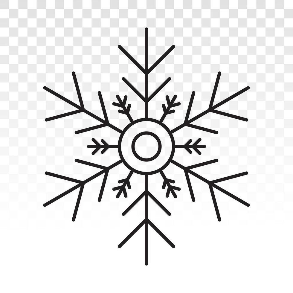 snowflake vector flat icons for apps or websites