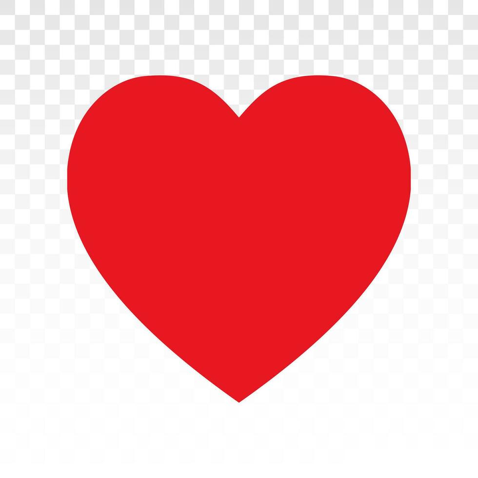 Playing poker a flat heart card icon for applications and websites vector