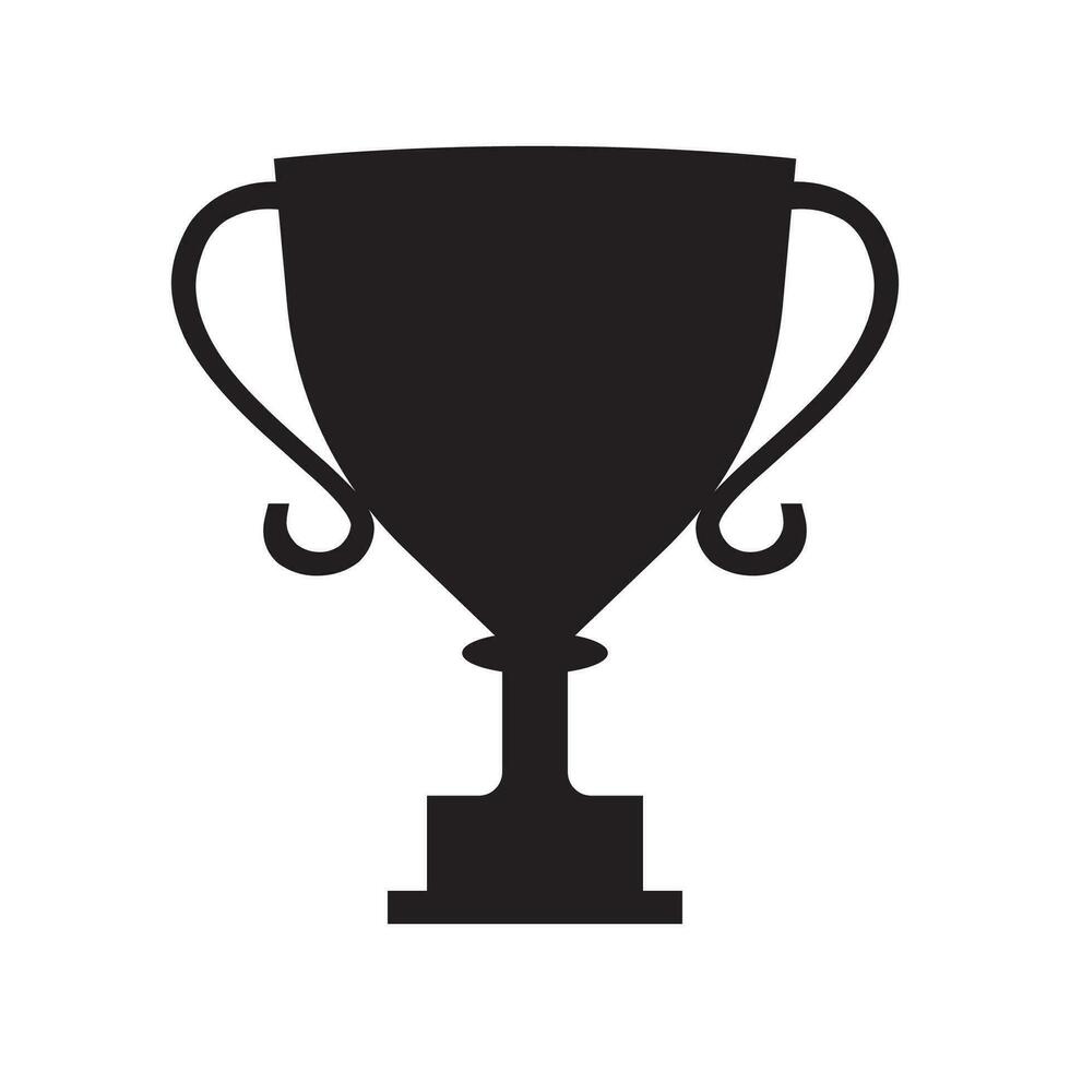 Trophy icon with a white background vector