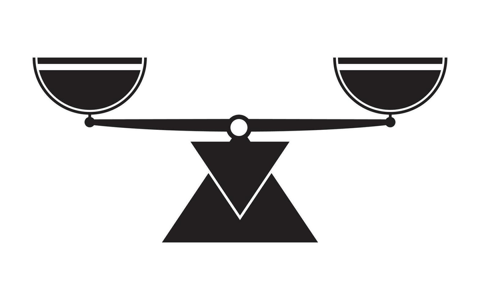 Scale icon on a white background. Vector illustration element